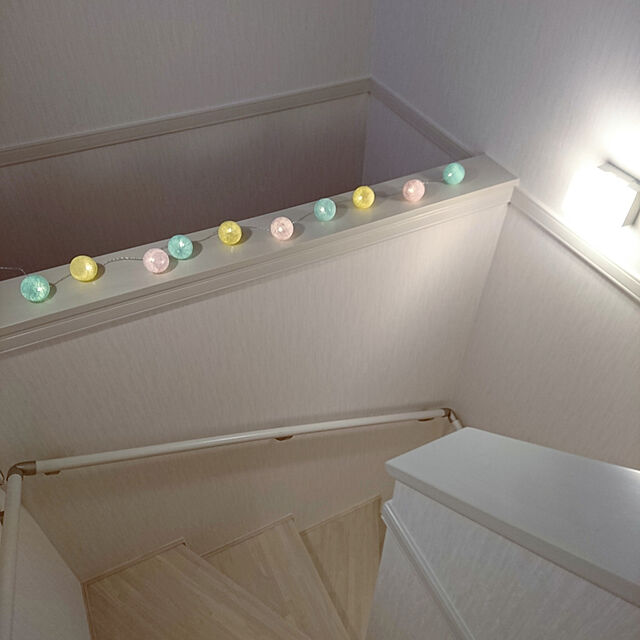 mickeyの-salut!(サリュ) LEDコットンボールライトの家具・インテリア写真