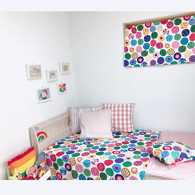 me-koのイケア-IKEA イケア クッションカバー 50cm×50cm SMANATE ピンク 通販 302.620.81の家具・インテリア写真