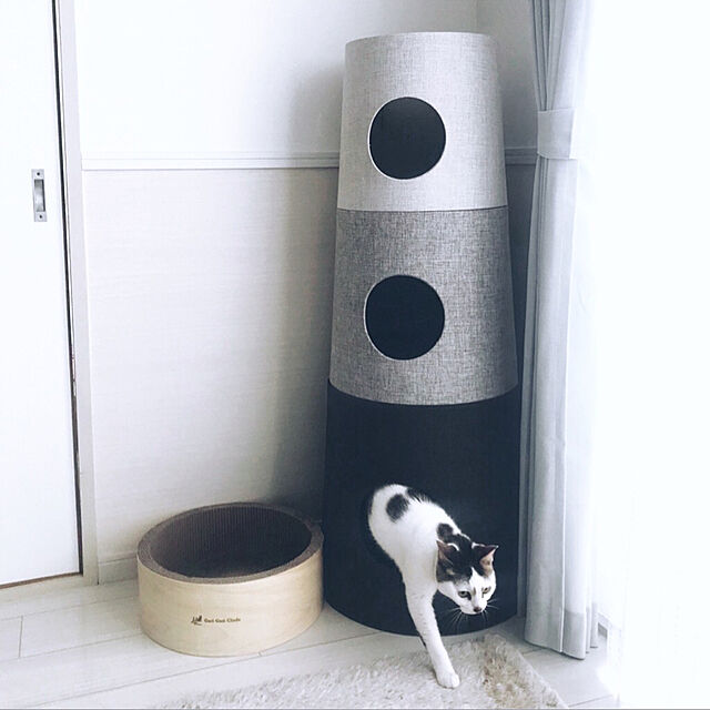 yuri_930の-ガリガリサークル インテリア 限定木目柄 猫用爪とぎ キャットスクラッチャーの家具・インテリア写真