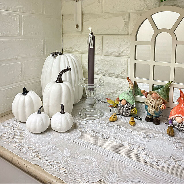 YuuKoのMIAOMIAO-MIAOMIAO DIYホームデコレーションリアルな野菜偽造園祭りハロウィンプロップスクラフトフォールパーティー人工カボチャモデル service (Color : White)の家具・インテリア写真