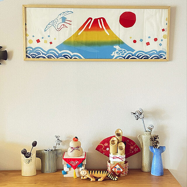 yokoの-中川政七商店 水引橙の鏡餅飾り 鏡餅 飾り 木 木製 お正月飾りの家具・インテリア写真