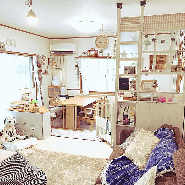 onigiriのニトリ-ウレタン入り 吸湿発熱＋蓄熱ラグ(Nウォームq-o BE 130X185) の家具・インテリア写真