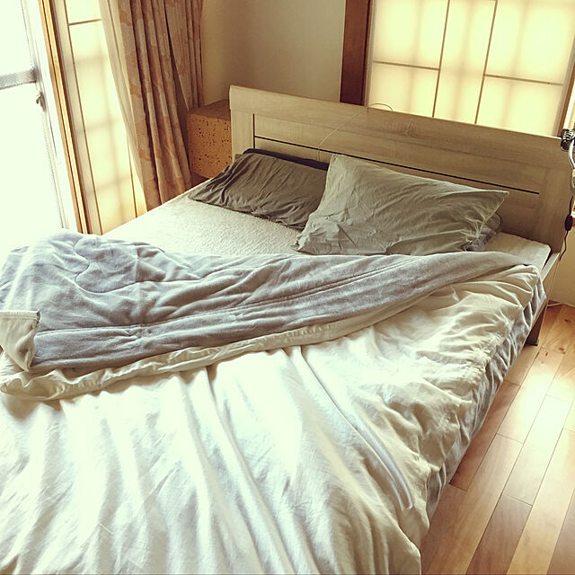 mimura-3のニトリ-毛布 ダブル(NウォームSP H GY D) の家具・インテリア写真