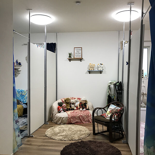 bonapetiの-突っ張り パーテーション 幅90cm 衝立 つっぱり式 間仕切りパーテーション 壁面収納 おしゃれ 日本製の家具・インテリア写真