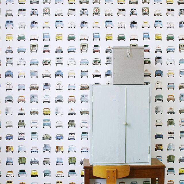 kabegamiyahonpoの-はってはがせる 輸入 壁紙オランダ製 スタジオ・ディッテ 1ロール(48.5cm×6m)単位で販売フリース壁紙(不織布)の家具・インテリア写真