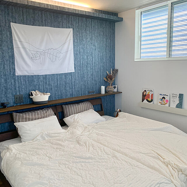 Minteaの無印良品-無印良品 壁に付けられる家具 長押 オーク材 ライトグレー 幅88×奥行4×高さ9cm 44520666の家具・インテリア写真
