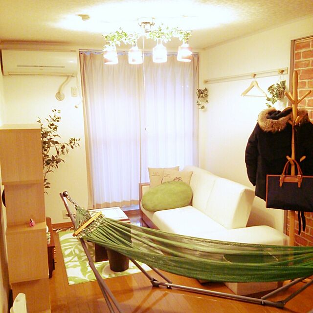tukudaniの-折りたたみ自立式スタンド付きポータブルハンモック 【M】サイズ(ブルー)の家具・インテリア写真