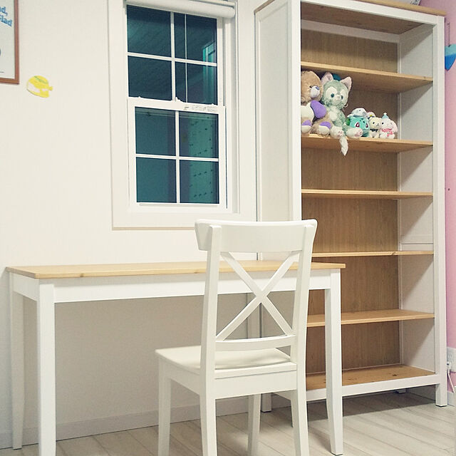 chan-coroのイケア-HEMNES ヘムネス 本棚の家具・インテリア写真