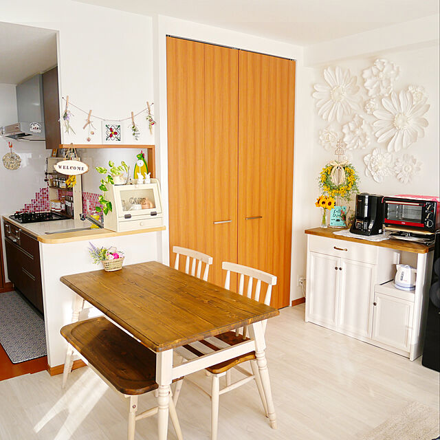 cielroseの-東リ ゆかペタ　ホワイト(ケース売り) YKP101(2t×150×900mm)の家具・インテリア写真