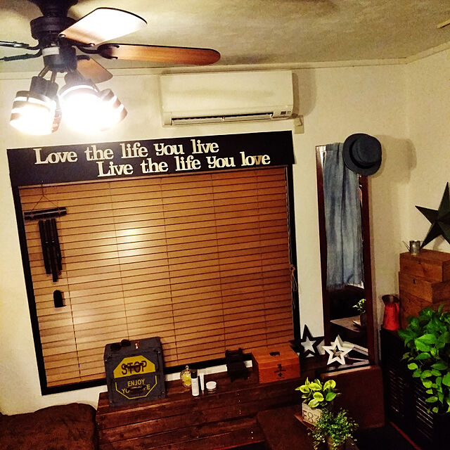salyの-LOWYA 照明 シーリングファン シーリングライト 5灯 5枚羽 LED リモコン リバーシブル 360度回転 ブラック/ブラウン おしゃれ 新生活の家具・インテリア写真
