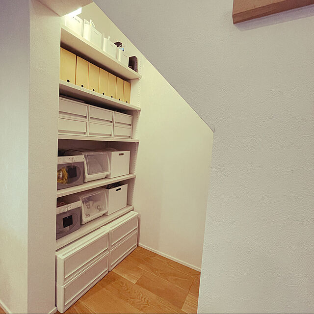 yu_iの-PORTA 小物収納ボックス3個セット（ブルー・ホワイト・グレー）の家具・インテリア写真