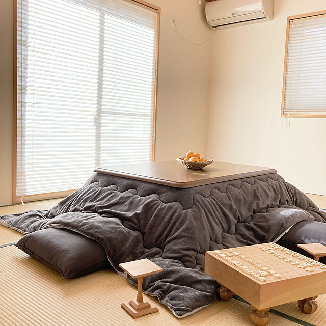 sumikoの無印良品-無印良品 オックス座ぶとんカバー 55X59cm用 チャコールグレー 良品計画の家具・インテリア写真