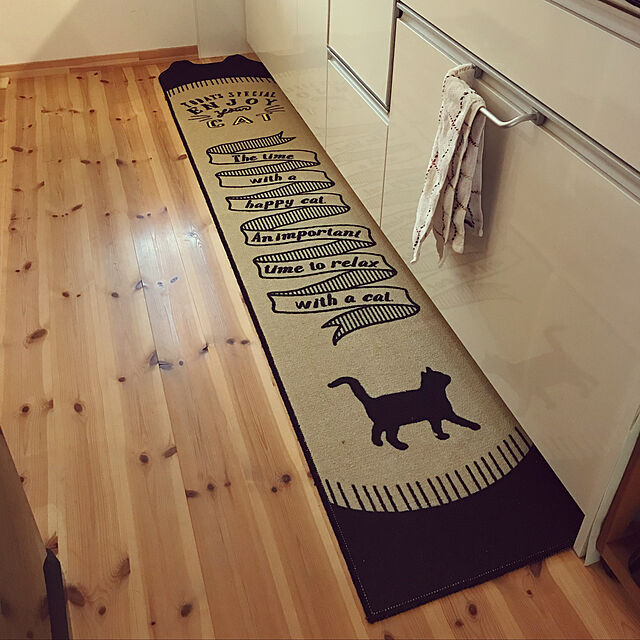 momokumiのオカトー-オカトー Nekosulu? キッチンマット 45×240 Enjoy Catの家具・インテリア写真