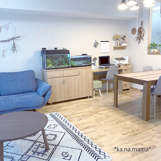 ka.na.mamaのニトリ-デスク(プロモ 1040 LBR) の家具・インテリア写真