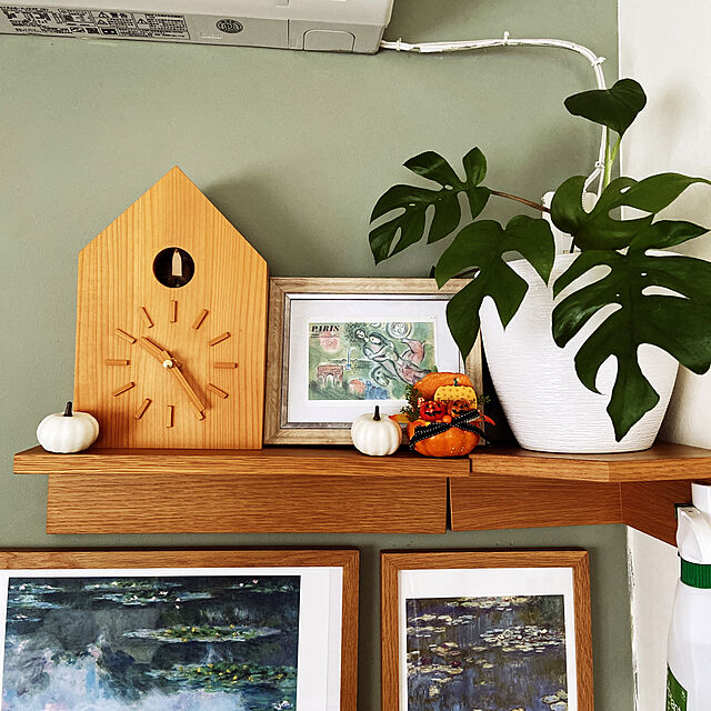 Kyokoの無印良品-無印良品 壁に付けられる家具 コーナー棚 オーク材 幅22×奥行22×高さ10cm 44505076の家具・インテリア写真