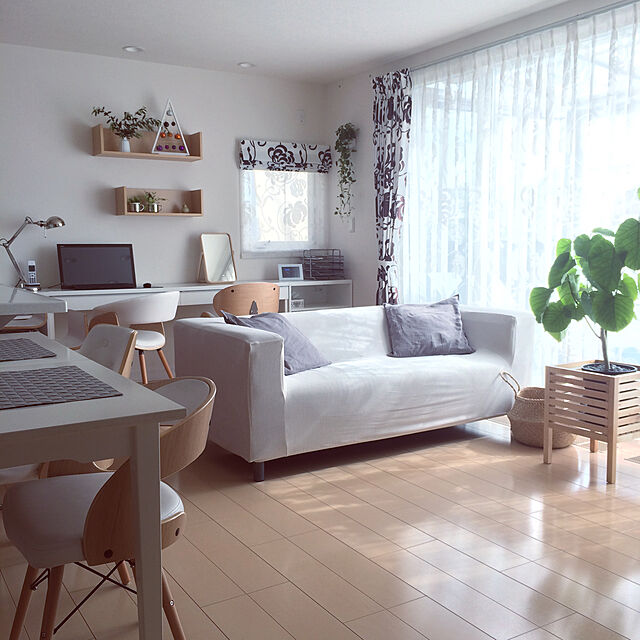 ai.saのイケア-【IKEA/イケア/通販】 MOLGER 収納スツール, バーチ(d)(50241460)の家具・インテリア写真