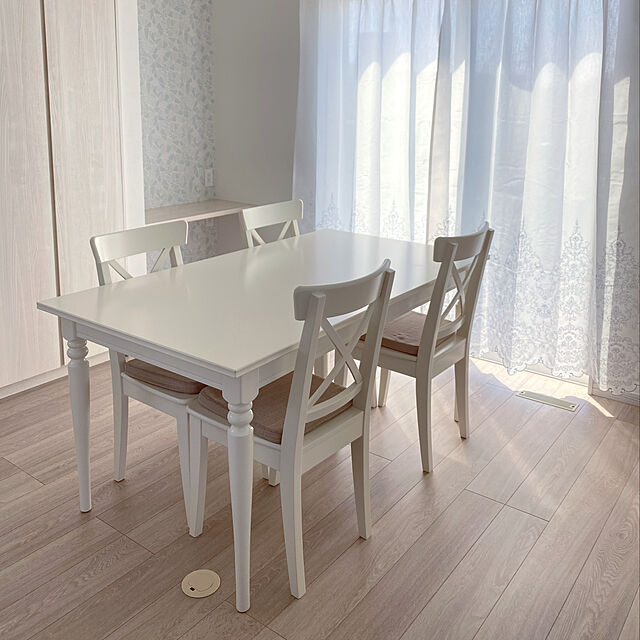 ringosanのイケア-INGATORP インガートルプ 伸長式テーブルの家具・インテリア写真