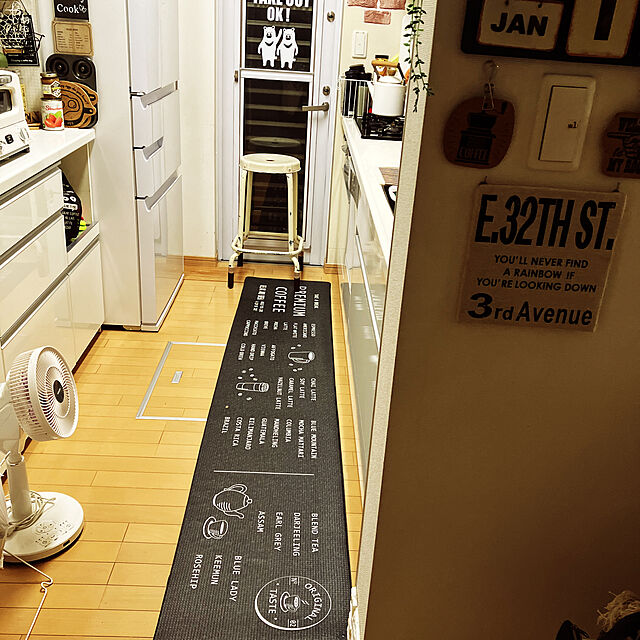 michi-michi39のニトリ-拭けるキッチン用クッションフロアマット(PVC NレターGY45X240) の家具・インテリア写真