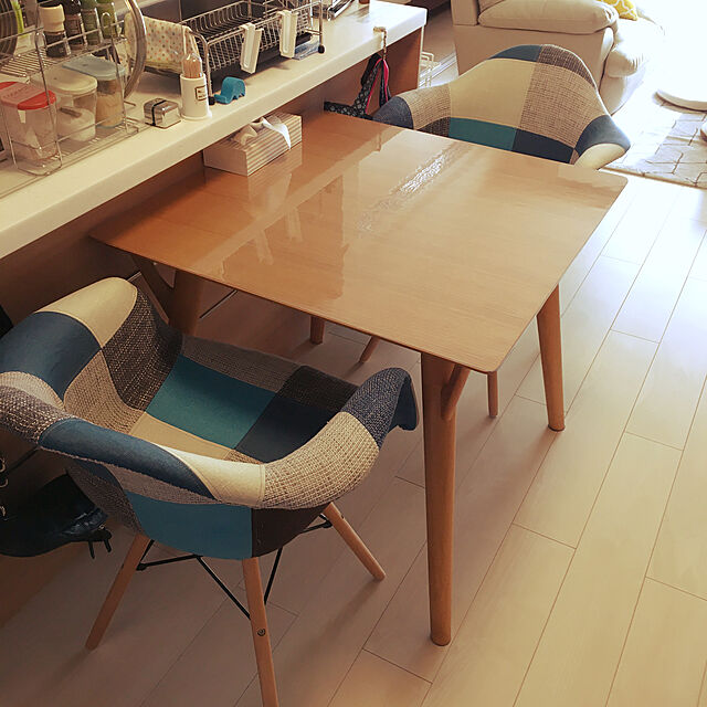 tamago_saladのニトリ-ダイニングテーブル(フィルン80 LBR) の家具・インテリア写真