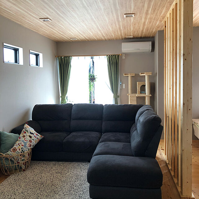 takakoのイケア-IKEAクッションカバーSANELAグレーグリーン50x50 cm送料￥750!代引き可の家具・インテリア写真
