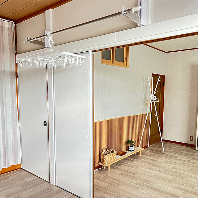 yukarimamaの無印良品-MUJI 無印良品 持ち手付オーバルバスケット 小 幅37×奥行18.5×高さ16cm ウォーターヒヤシンス 12057789の家具・インテリア写真