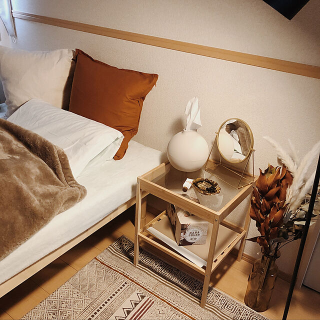 yaのイケア-IKEAイケア LASSBYN ラスビーン, テーブルミラー, ゴールドカラー, 17 cm 104.710.33の家具・インテリア写真