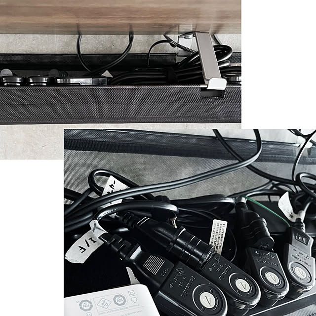 Kのエレコム-エレコム 電源タップ 雷ガード 10個口 1m ほこりシャッター 【 固定 ・吊下可能な回転パーツ付き】 ブラック ECT-0101BKの家具・インテリア写真