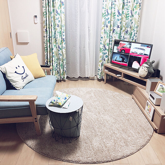 kanのニトリ-既製カーテン(プランツェ 100X200X2) の家具・インテリア写真