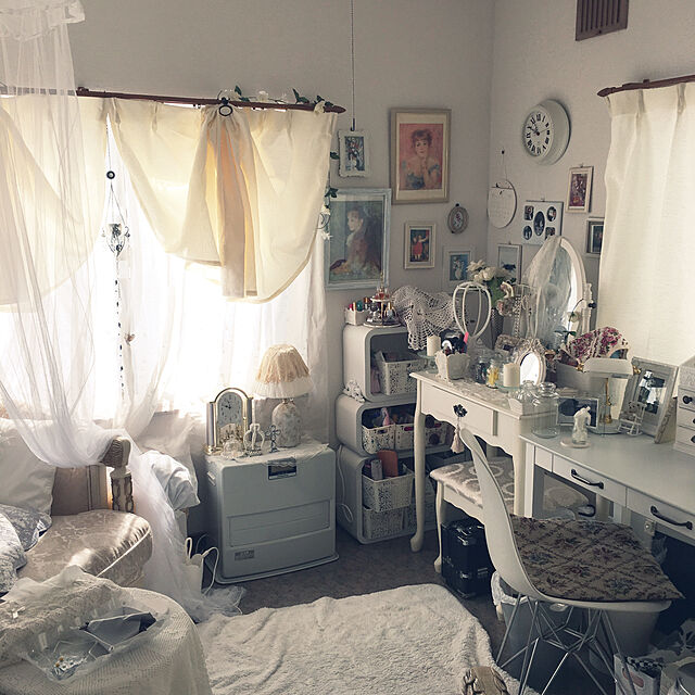 konakonaのニトリ-既製カーテン(トルテ アイボリー 100X140X2) の家具・インテリア写真