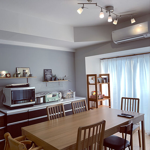 Omachanのニトリ-キッチンカウンター(キュリー2 120CT DBR) の家具・インテリア写真