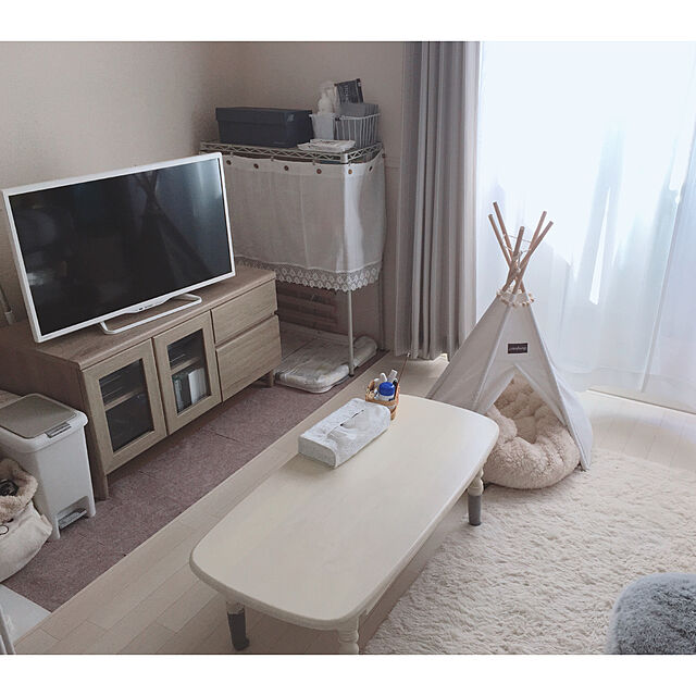 Kynの-ペットテント ティピー テント 室内 三角 犬小屋 夏冬 対応 クッション 付き 5カラー_tbxの家具・インテリア写真