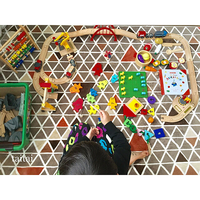 taitaiの-カーゴ レールデラックスセット(1セット)【ブリオ(Brio)】[木のおもちゃ 遊具]の家具・インテリア写真