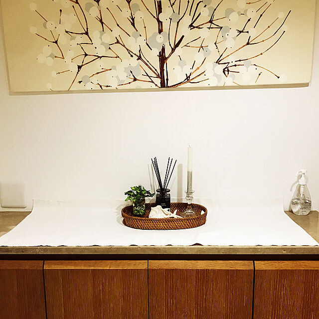 Appleの-アートポスター　Henri Matisse「低木」　ナチュラルフレームの家具・インテリア写真