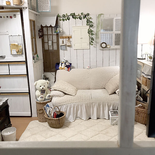 AtsukoのCreer-【Creer/クレエ】アラログ　フタ付きオーバルバスケット Sサイズの家具・インテリア写真