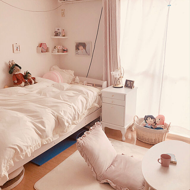Yukiのニトリ-ひもなしラクラク掛ふとんカバー シングル(NグリップレジェWH2 S) の家具・インテリア写真