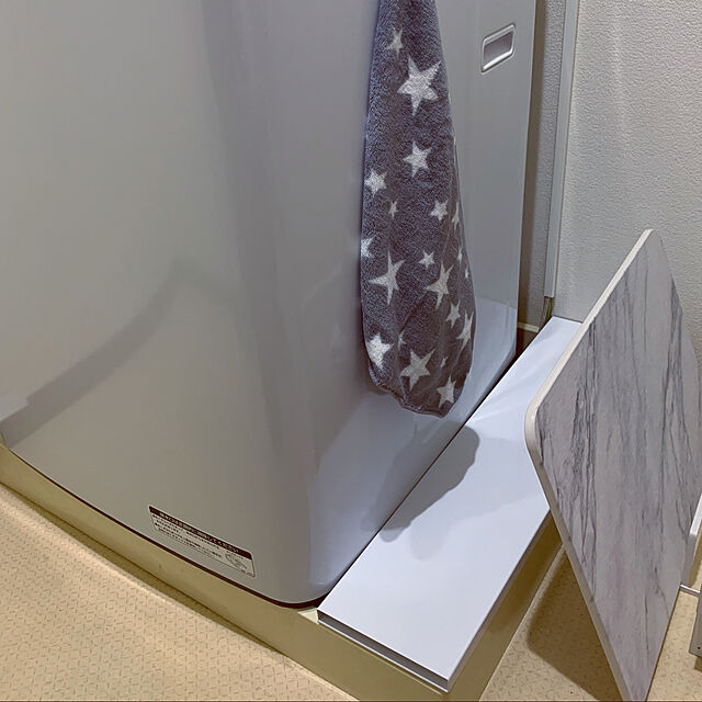 Saki.Iの山崎実業-山崎実業(Yamazaki) 洗濯機防水パン上ラック タワー ホワイト 約64X15X2cm タワー 両面仕様 ホコリをガード 4966の家具・インテリア写真