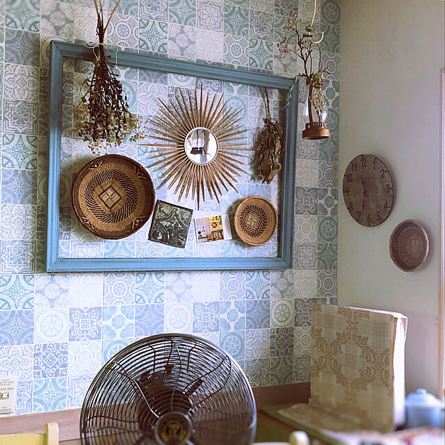 satochanの-水貼りできる壁紙シール<約46x250cm>の家具・インテリア写真