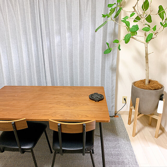 sasayakiのニトリ-ダイニングテーブルセット(ウォルブS DT120MBR/DCMBR) の家具・インテリア写真