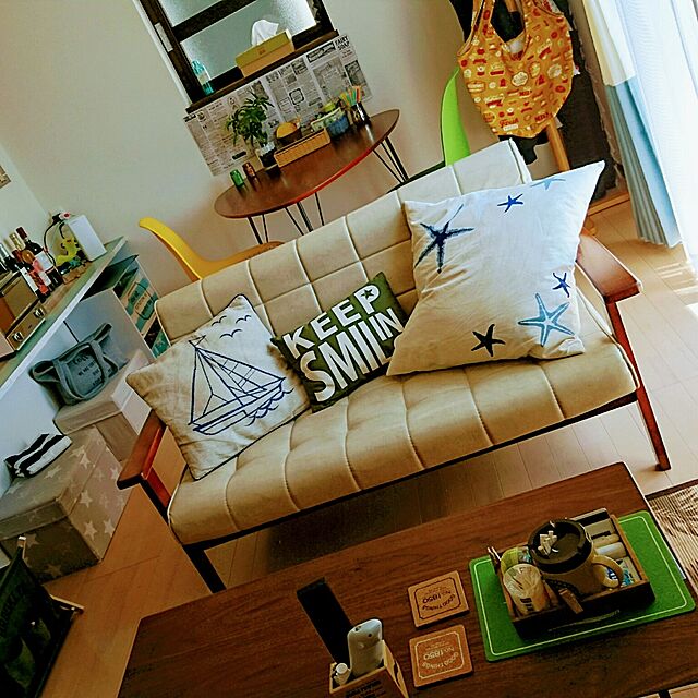 Akinaのニトリ-クッションカバー(SEA バトー17)  『送料有料・玄関先迄納品』の家具・インテリア写真