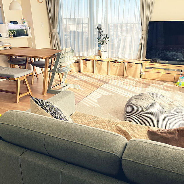 sakutaroの-【セット商品】ストッケ トリップトラップ 本体+ベビーセット グレイシアグリーンの家具・インテリア写真