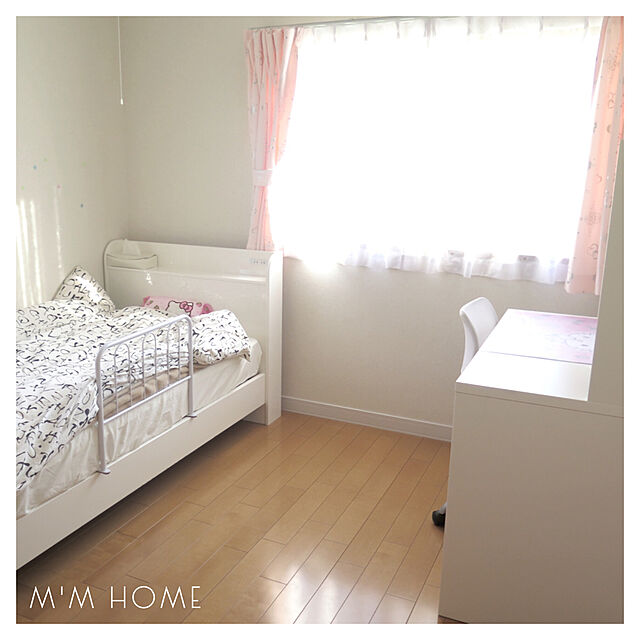 m_m_homeの-ベッドガード ハイタイプ CW1160 WH ホワイト 不二貿易 （代引不可）（メーカー直送）（ラッピング不可）（デジタルライフ）の家具・インテリア写真