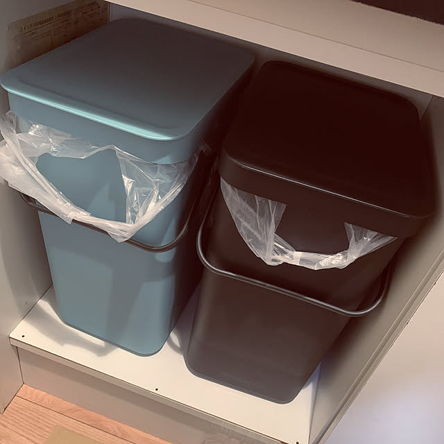 chiyoの-【brabantia（ブラバンシア）】 ソート＆ゴー 2×16L [ミント／グレー] レクタングラーSORT & GO BUILT-IN BIN, 2 X 16 LITRE - MINT / GREY [110023] [ゴミ箱 ごみ箱 ダストボックス 角型 レクタングラー 分別 12リットル][キッチンゴミ箱|省スペース]の家具・インテリア写真