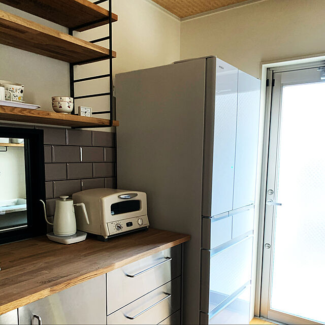 H.sakuの-【無料長期保証】日立 R-KW57K-XW 6ドア冷蔵庫(567L・フレンチドア) クリスタルホワイトの家具・インテリア写真