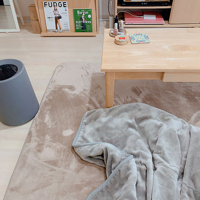 aoiのライフジョイ-ライフジョイ 電気毛布 掛け 敷き 日本製 グレー 188cm×130cm 洗える 室温センサー付 ふかふか強化 JBK802F-Hの家具・インテリア写真