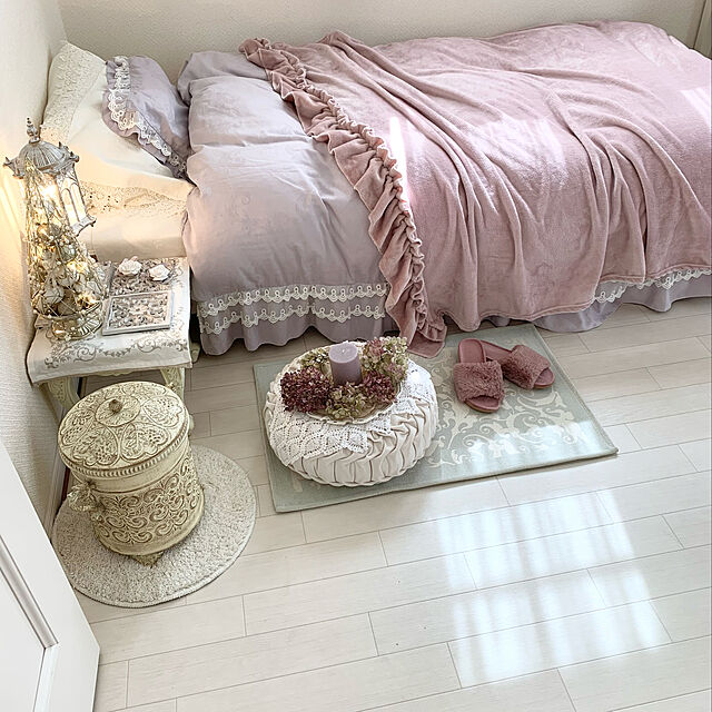 choco-curiのイケア-ＩＫＥＡ/イケア　LUGGA　香り付きブロックキャンドル10 cm/3個セット　ピンクの家具・インテリア写真