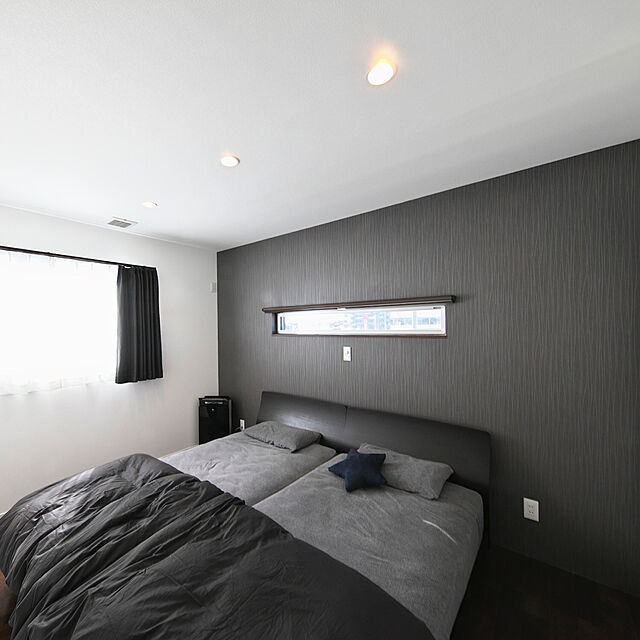 naknak1080245の無印良品-パイル寝具セット／グレー・ベッド用の家具・インテリア写真