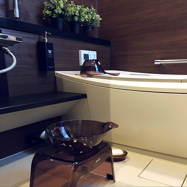 gokumamaのリッチェル-カラリ 腰かけ 20H 風呂 椅子 バス チェア お風呂 の シャワー イス おしゃれ 透明 引っ掛け 日本製 リッチェルの家具・インテリア写真
