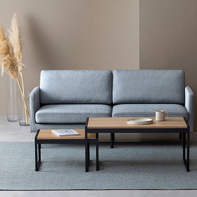 Simple-Styleのアイリスオーヤマ-スチールフレームセンターテーブル SFCT-900N の家具・インテリア写真