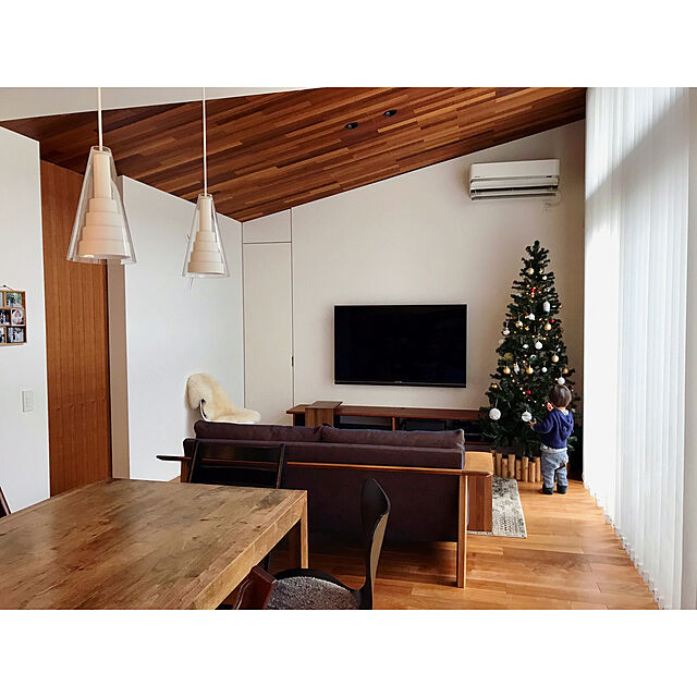 marocoの-パナソニック LEDペンダントライト 直付けタイプ 電球色 ダイニング 白熱40形1灯相当 LEDランプ付の家具・インテリア写真