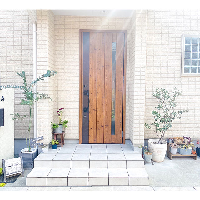 yu-rinの-友膳/ボヌールオリーブロング2点セットW/GF2279【01】【取寄】 ガーデニング・園芸用品 植木鉢・フラワーポット プラスチック鉢の家具・インテリア写真